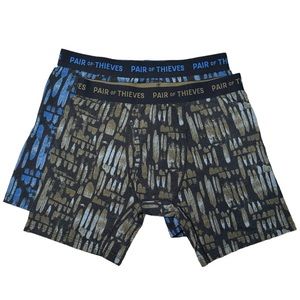 Pair Of Thieves Men's Green 9” Boxers Boxer Brief Underwear Activewear Size M